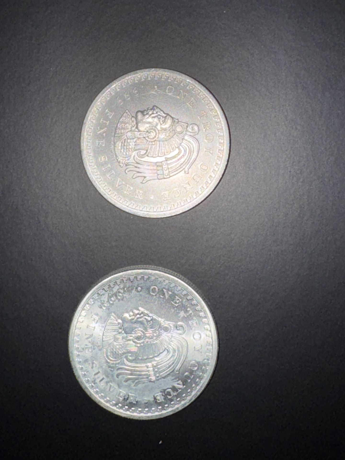 2 Cuauhtemoc 1oz Silver Coins