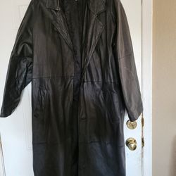 Gavardina de piel medida ..L