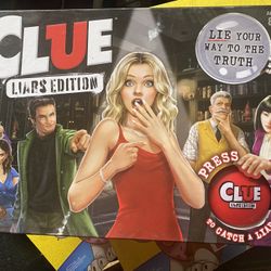 Clue liars edition-New sealed in box. 