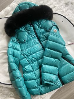 Teal women’s moncler coat