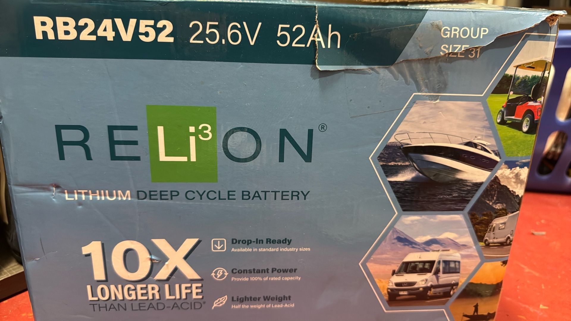 RB24V52 Relion Lithium Deep Cycle Battery