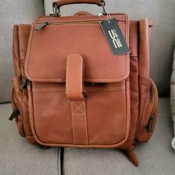 Claire Chase Leather Uptown Backpack.  Brand New 