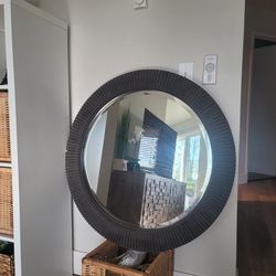 Wood crafted mirror