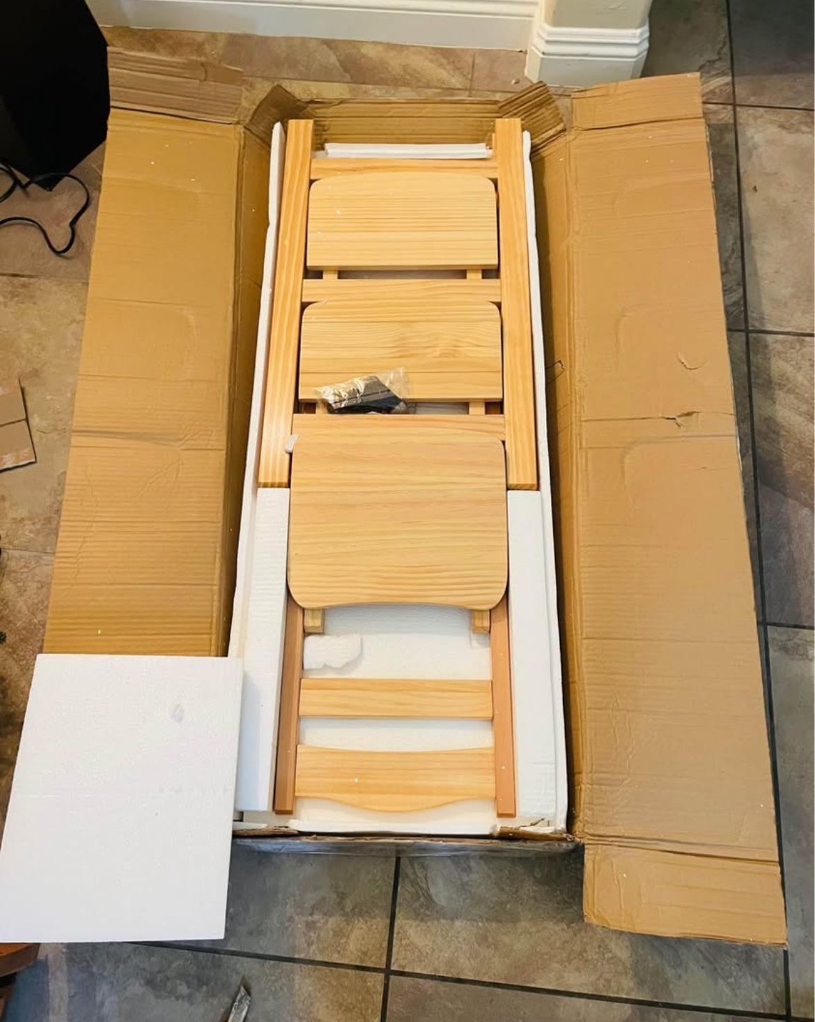 π Wooden Kitchen Bar Stool & 3-Step Ladder Folding Chair - $150 π Pickup Location: Durango and 215 π οΈ Description: Brand new wooden kitchen bar s