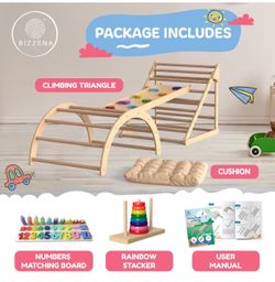 Montessori Climbing Triangle Play Structure - 8 in 1