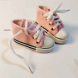 NEW! Mini Novelty Pink Converse Shoes 3.25" x 1.75" (Crafts, Doll Shoes, Bike Kickstand Pad?)