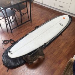 Quiksilver Tech Break Surfboard 8', White ( lightweight) EPS + accesories!