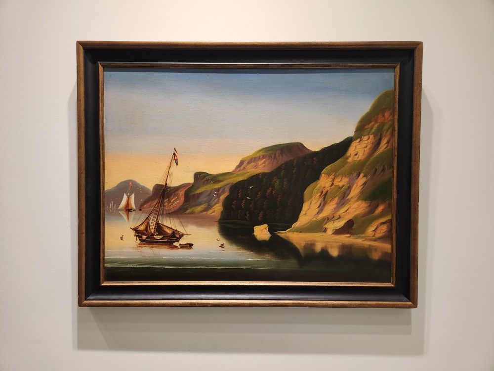 ANTIQUE (Oil On Canvas) By Important, Listed Artist, Thomas Chambers (American, 1808 to 1869)