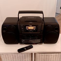 JVC 10 CD Stereo Boombox with Remote 