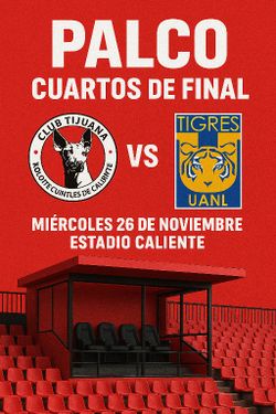 4 TICKETS XOLOS VS TIGRES - PALCO