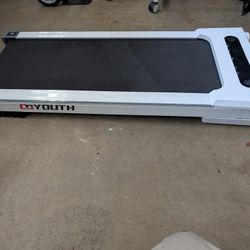 GOYOUTH 2 in 1 Under Desk Electric Treadmill Motorized Exercise Machine 