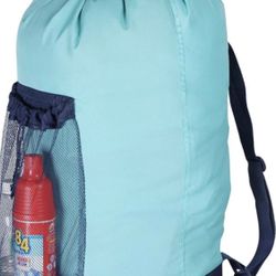 Dalykate Backpack Laundry Bag, Backpack with Shoulder Straps and Mesh Pocket  Size 29 ＂x 24 ＂
