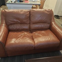 Leather sofa/loveseat  for sale 