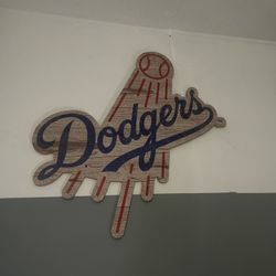 Dodgers Wooden Sign