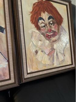 Clown” oil on canvas