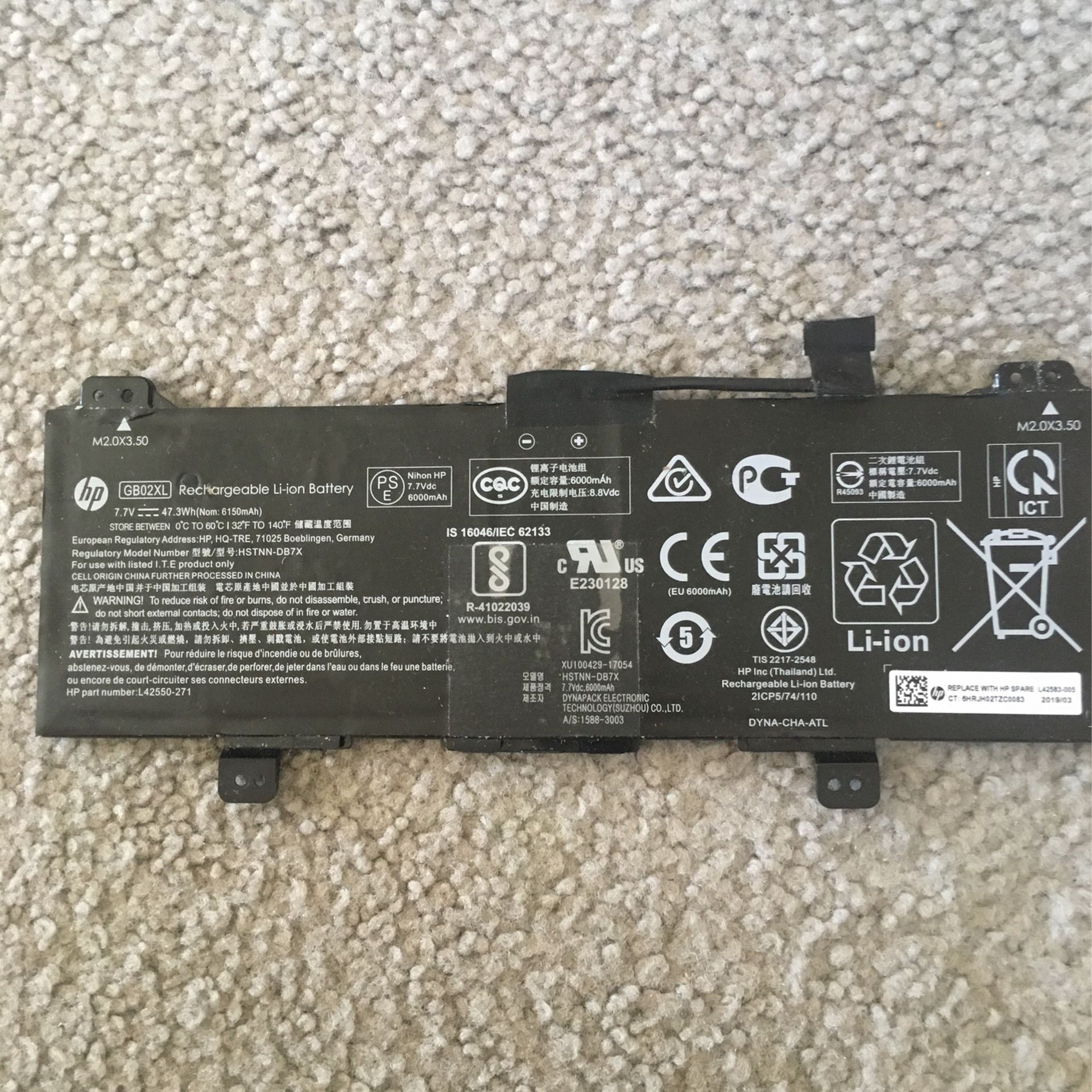 Hp Chromebook Battery