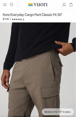 BRAND NEW VUORI CARGO PANTS
