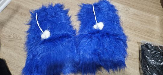 Rave dancewear fluffies blue