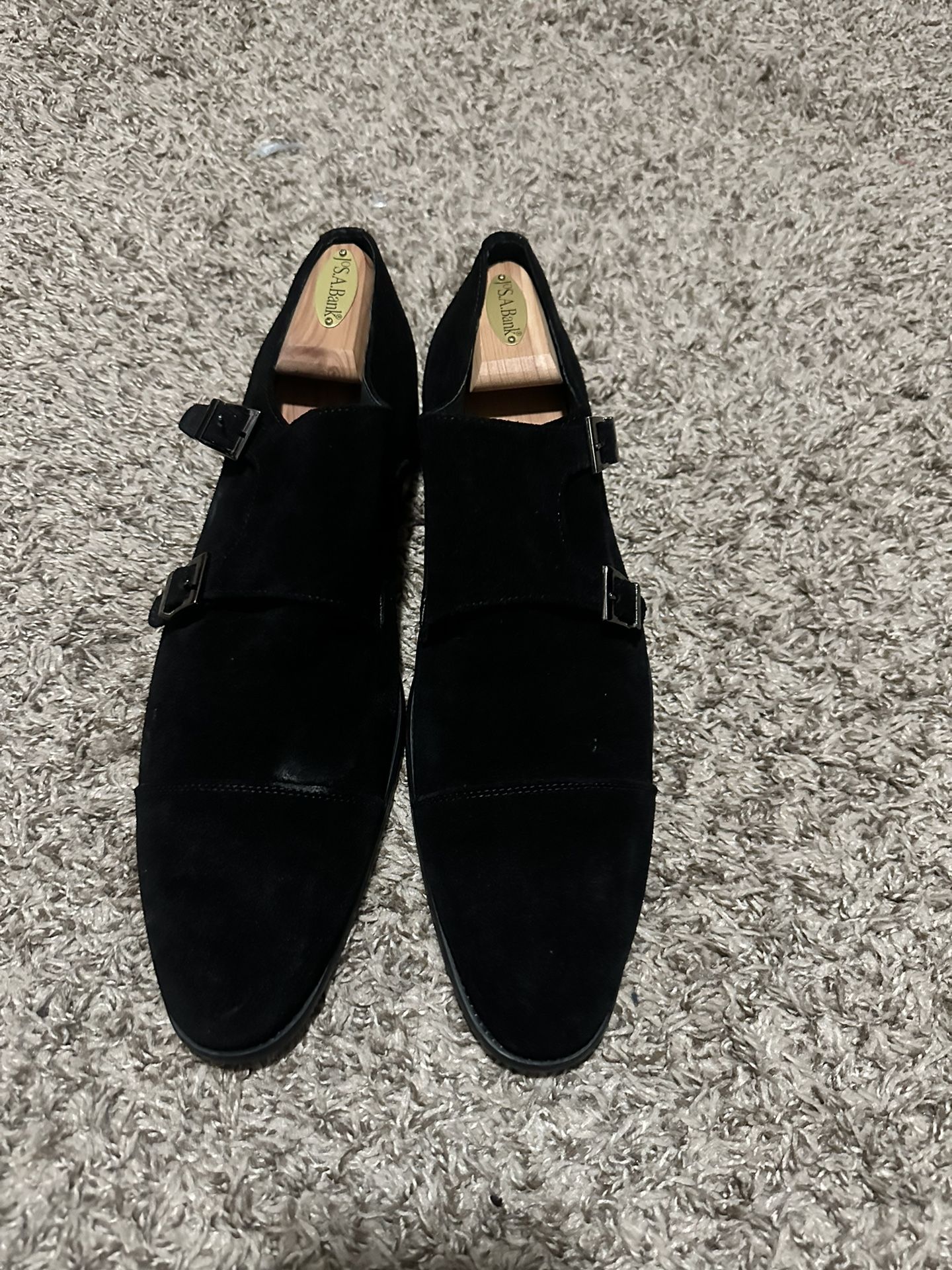 Carucci Suede Shoes For Men (Black)