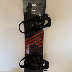 SIMS ABSOLUTE Snowboard + Mission Bindings 