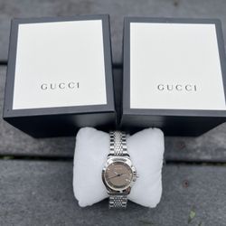 Gucci Mens Brown Dial Watch 