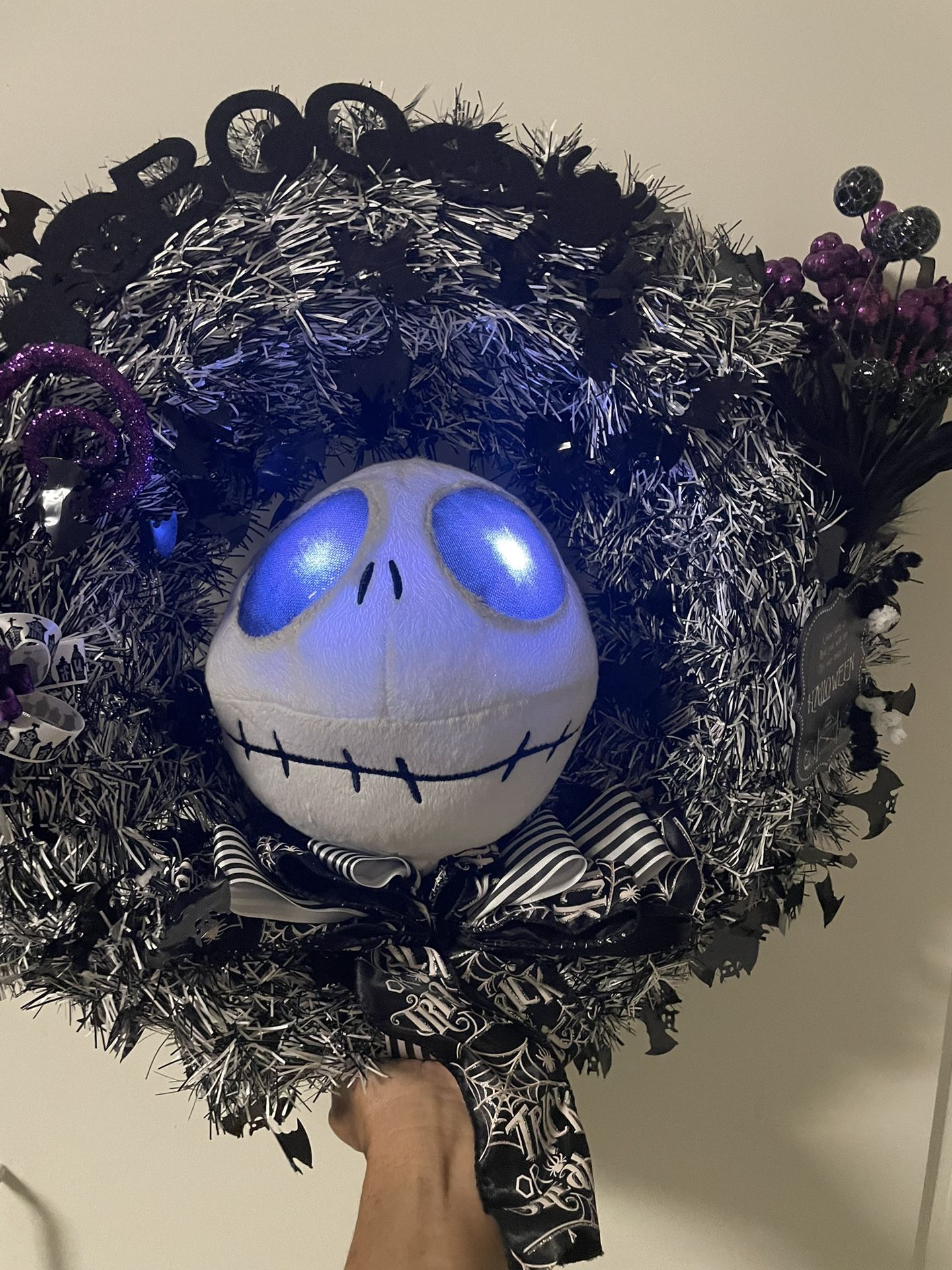 Nightmare Before Christmas Wreath -Halloween decor