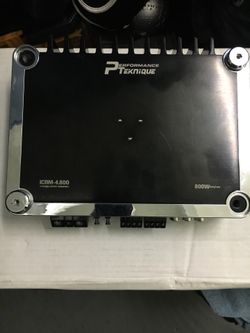 Performance Teknique ICBM-4.800 800watts 4channel Mosfet Amplifier