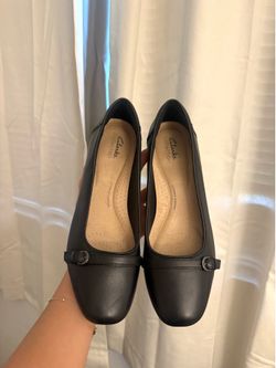 Clark’s Marilyn Nora Pump black Mary Jane heel