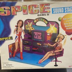 Vintage Spice Girls pretend Sound Stage Recording Studio (play set) New In box! Read descript