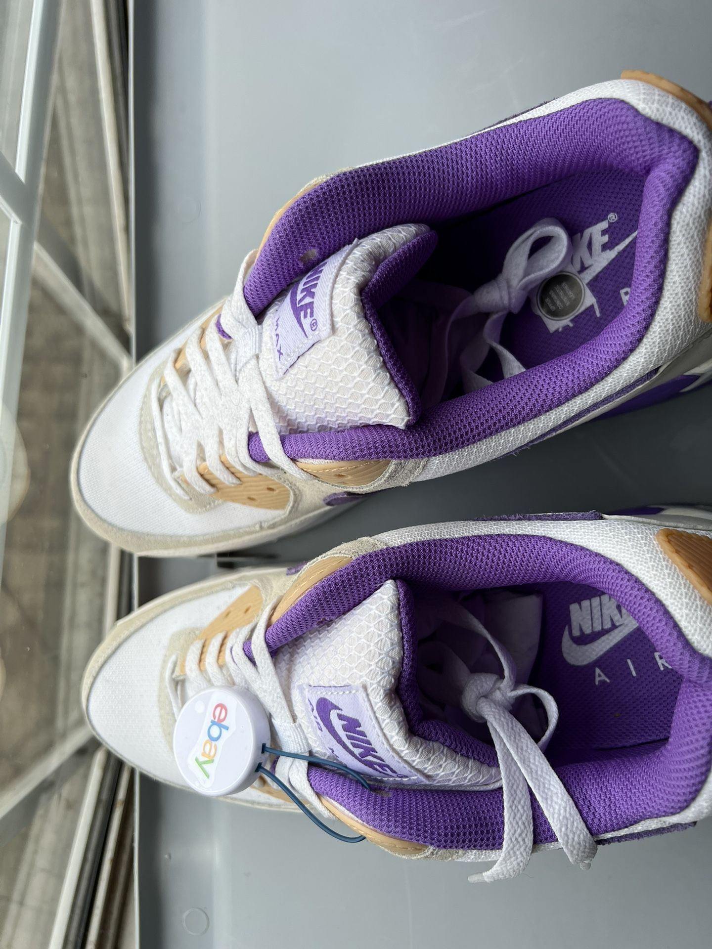 Nike Air Max 90 White Phantom Grape (men's 12)