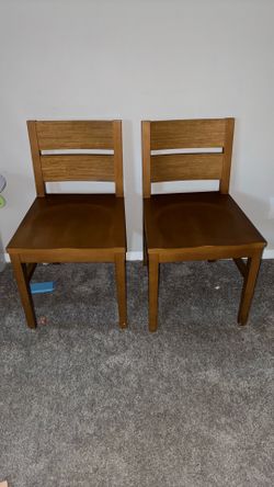 Wooden chairs individually priced