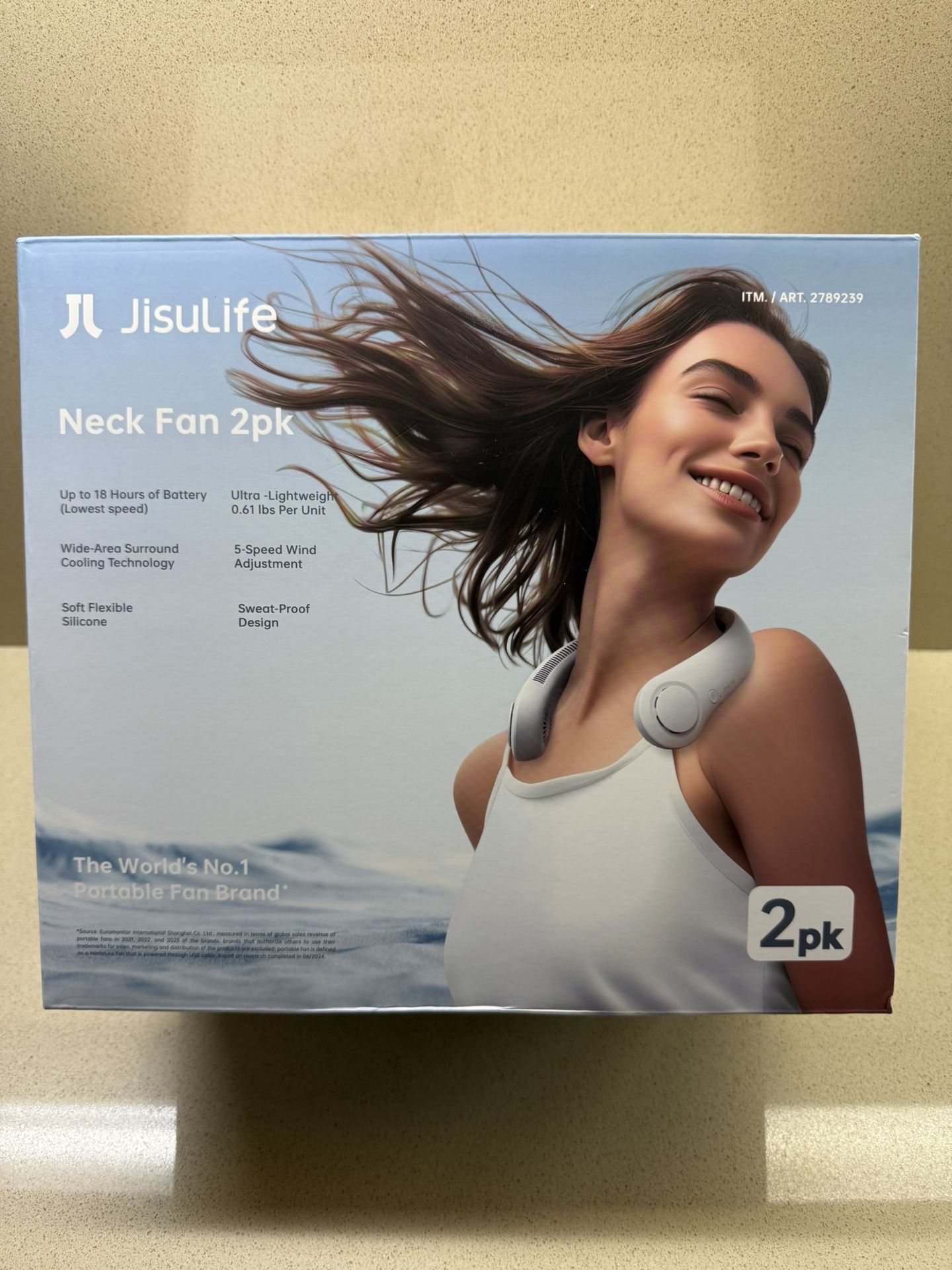 JisuLife Neck Fan 2-Pack