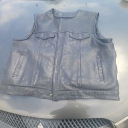Cowhide Leather Riding Vest