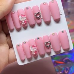 Hello Kitty Press On Nails