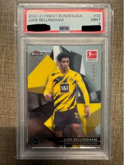 2020 2021 Topps Finest Jude Bellingham RC rookie PSA 9