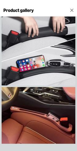 Car Seat Gap Filler 2 Pack Universal Fit Soft Foam Prevent Items Dropping Between Seat and Console