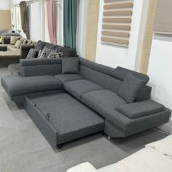 Mamario Dark Gray modern slepeer sectional