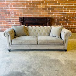 Macy’s Velvet Cozy Sofa -Delivery Available