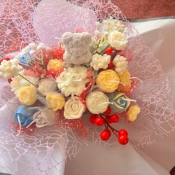 Handmade Candles Flowers Bouquet 