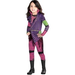 Disney Descendants Mal Costume Child Small (4-6) Jacket Mock Shirt Pants