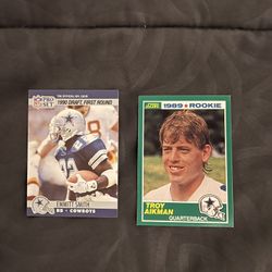 Troy Aikman And Emmit Smith Rookie Cards!