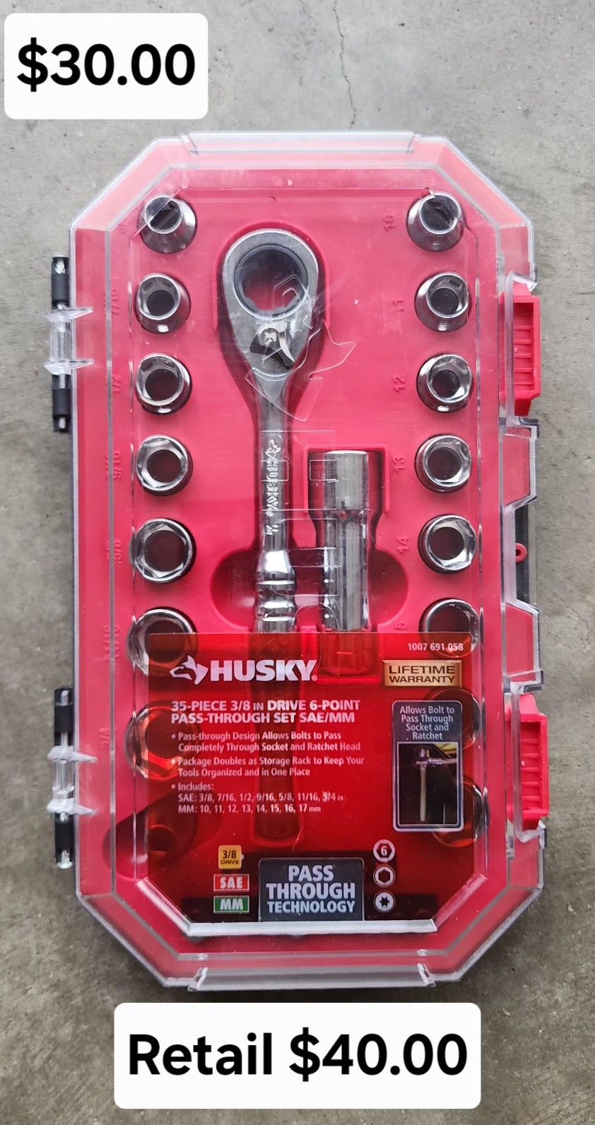 New Husky 30pcs Socket Set