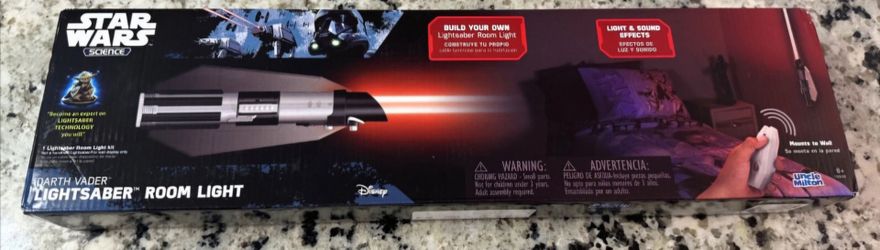brand new sealed star wars science vader lightsaber room light