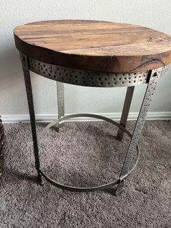 Rustic one of a kind Side Table