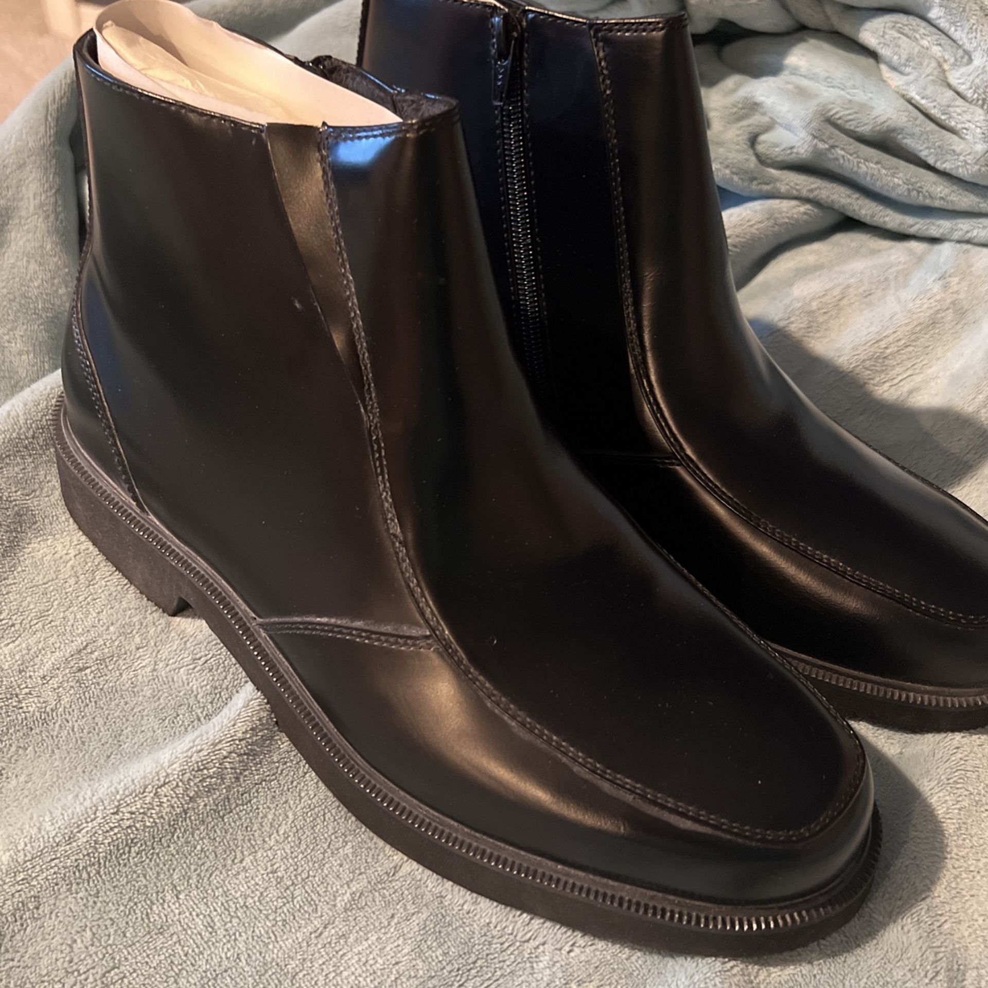 Rockport Mens Black Boots 9.5w Hydro Shield Waterproof 