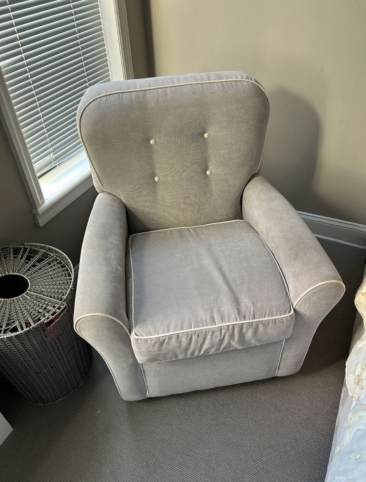 Baby Swivel Chair with Ottoman | Pottery Barn 