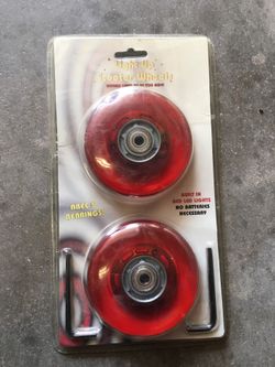 Light up scooter wheels
