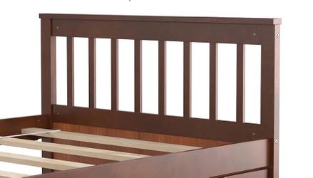 Full Size Tahoe Wooden Bed Frame – Mattress Included if Wanted