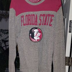 FSU Raised Letters Long Sleeve T