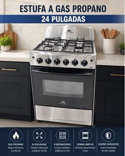 FrigeedNext 24-Inch Propane Gas Range Stainless Steel